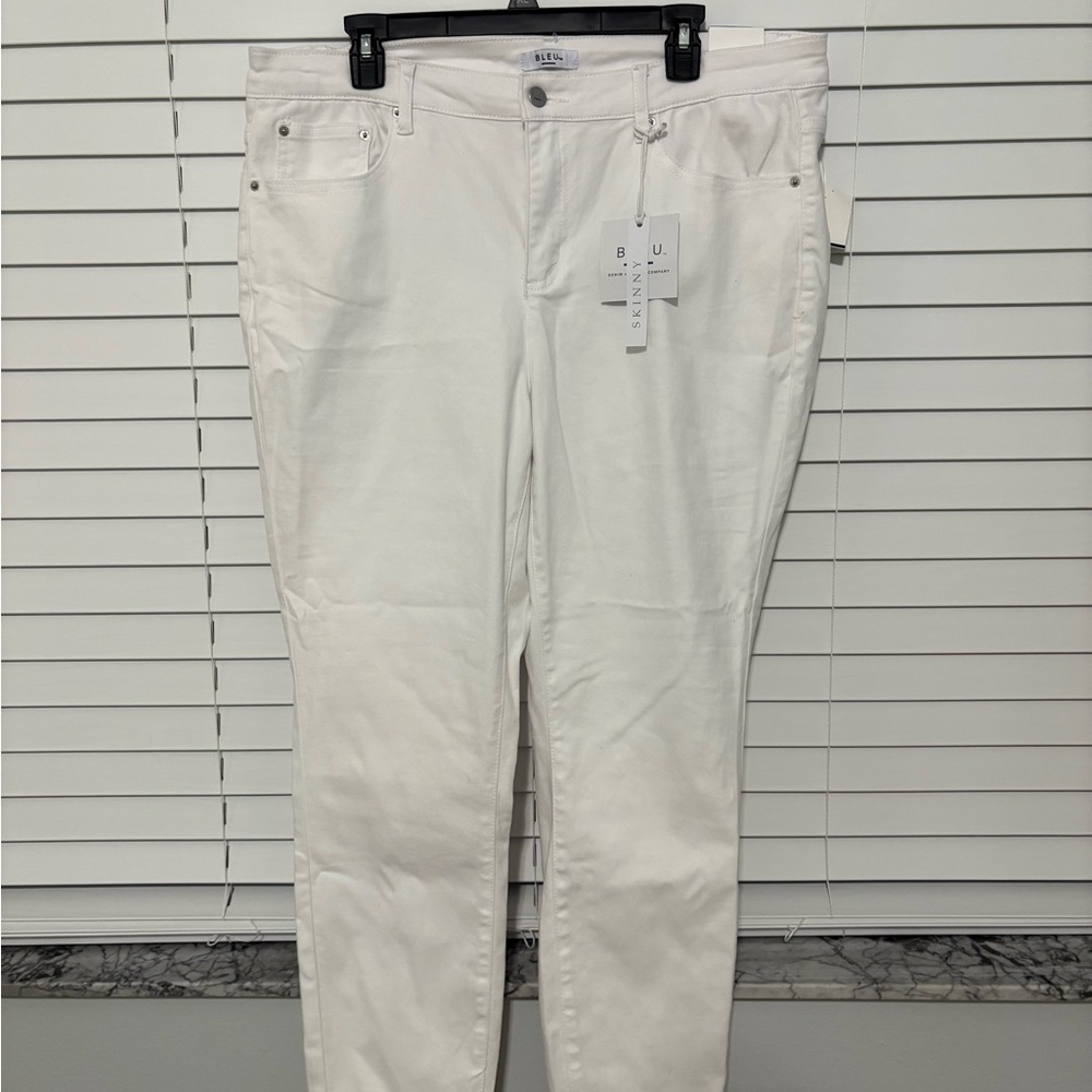 Bleu White Skinny Jeans